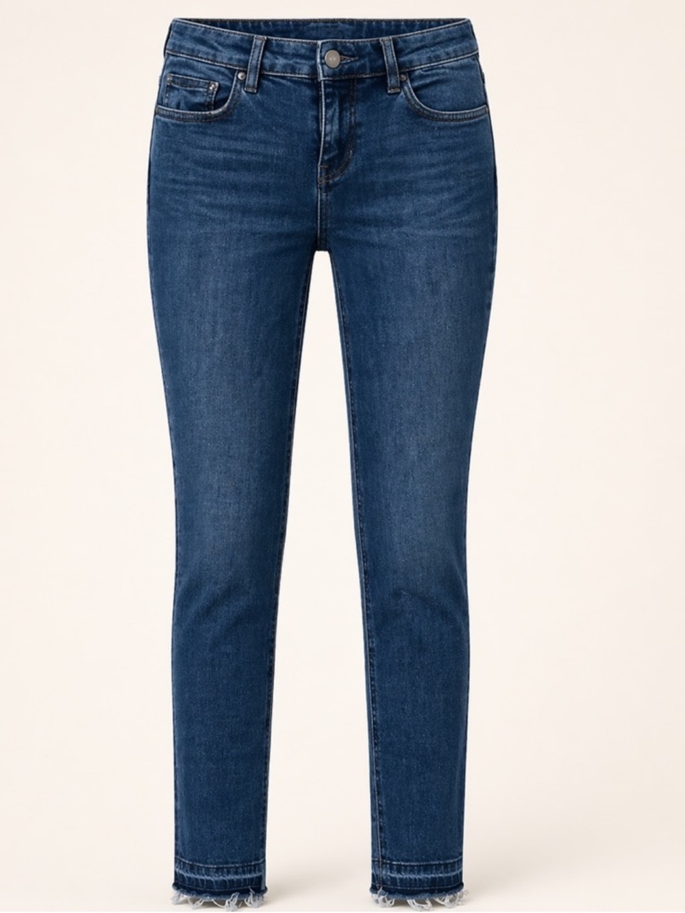 Free People FP Skinny Jeans Raw Hem Dark Wash Size 25